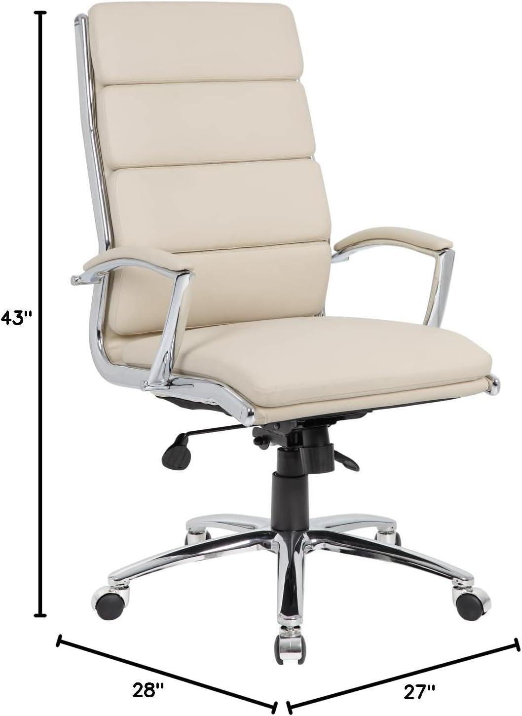 Contemporary Striped Executive Office Chair - Boss Office Products