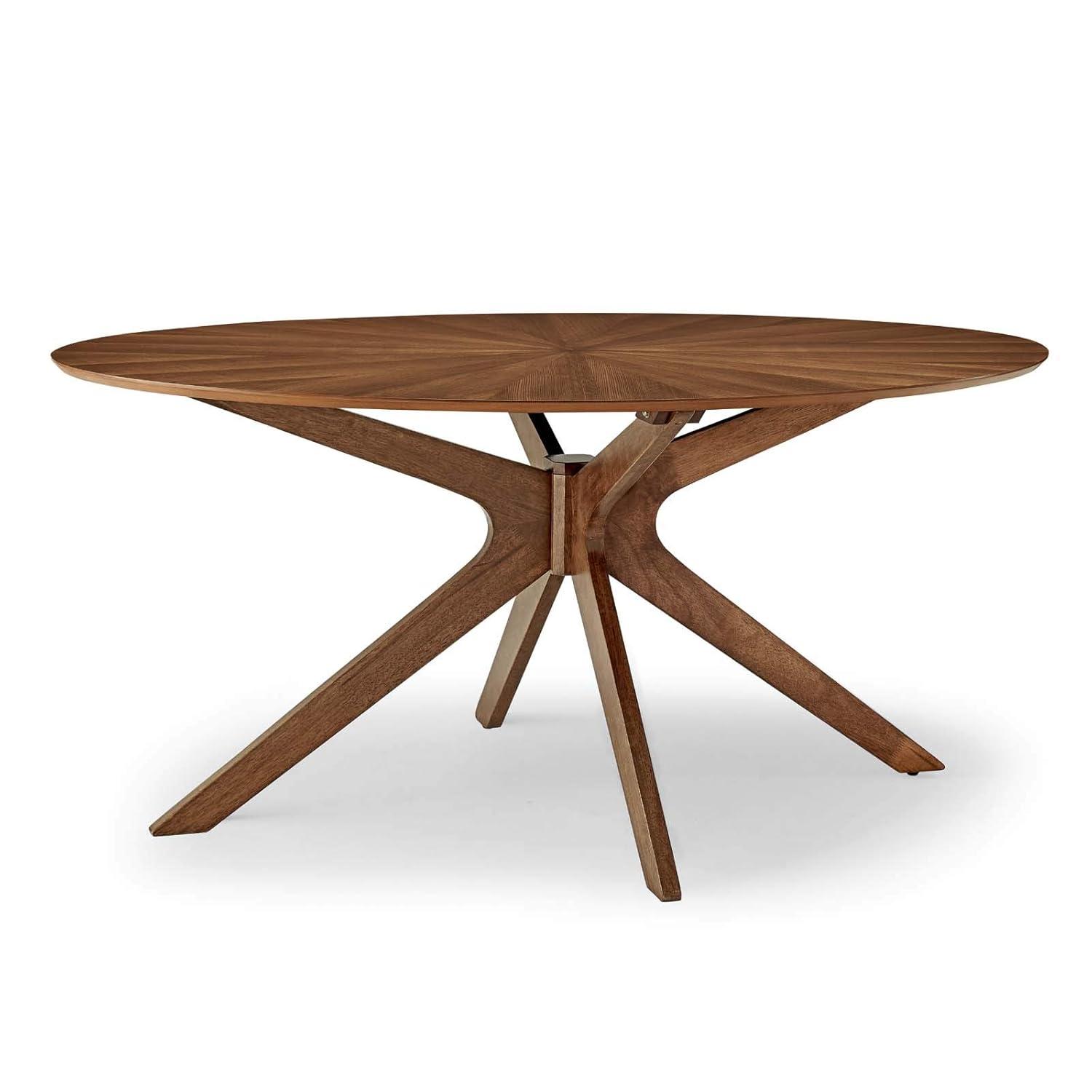 Modway Modway Crossroads 63" Oval Wood Dining Table