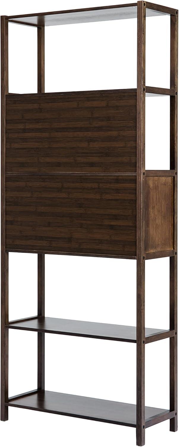 Selma Bamboo Bookcase Right Facing Spindle Cabinet - Boraam