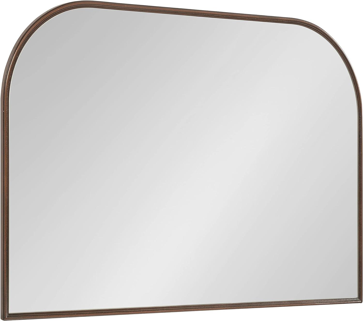 36" x 24" Caskill Framed Arch Wall Mirror Bronze - Kate & Laurel All Things Decor: Mantel Decor, No Assembly Required