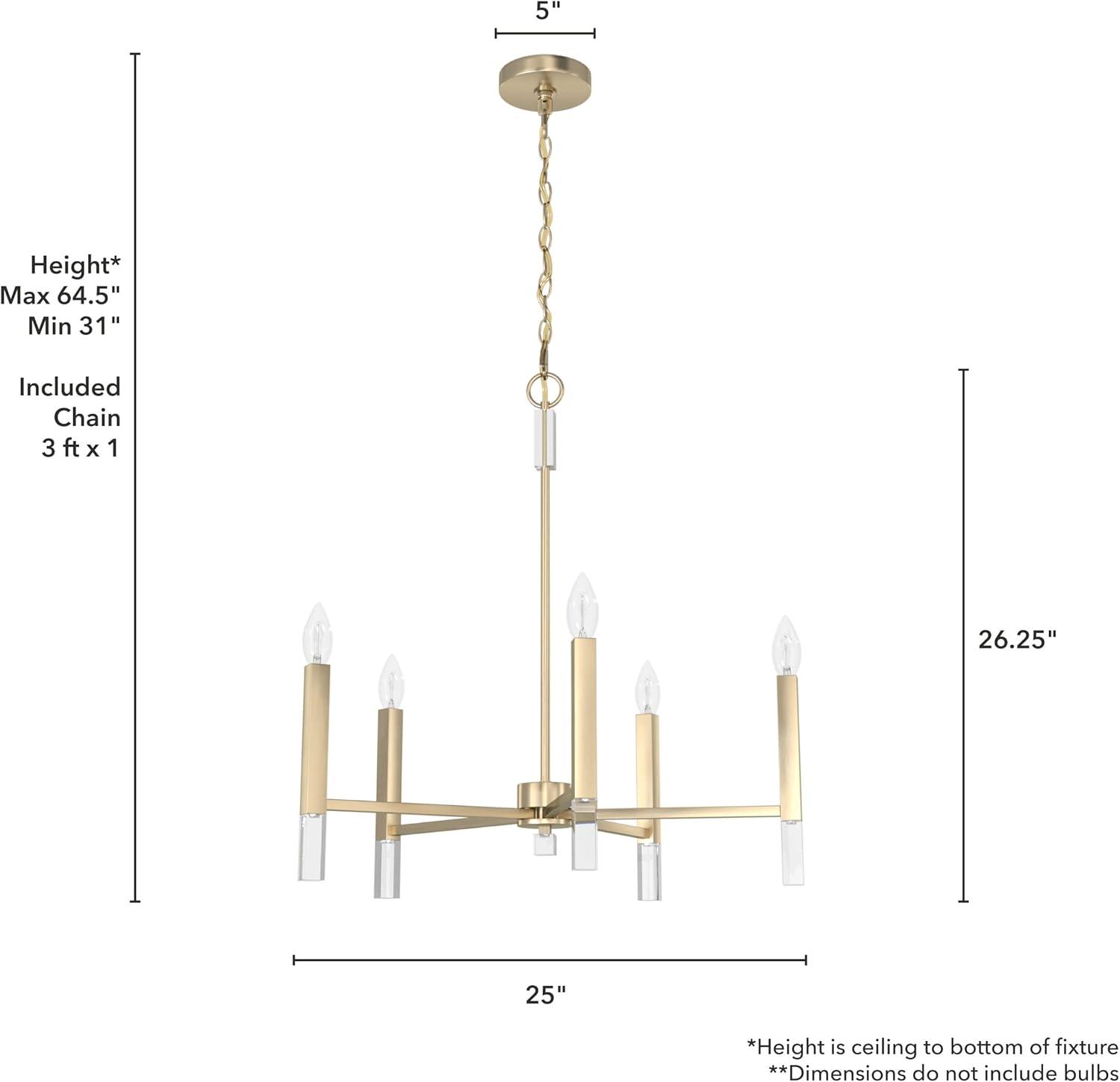 Hunter Sunjai 5 Light Chandelier Light Fixture