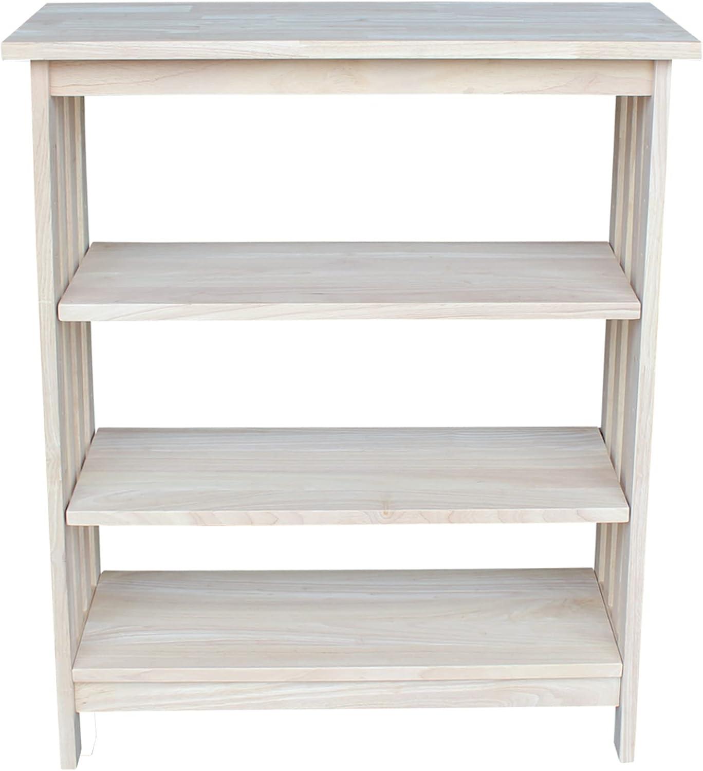 International Concepts Solid Wood Mission Shelf Unit - 3 Tier