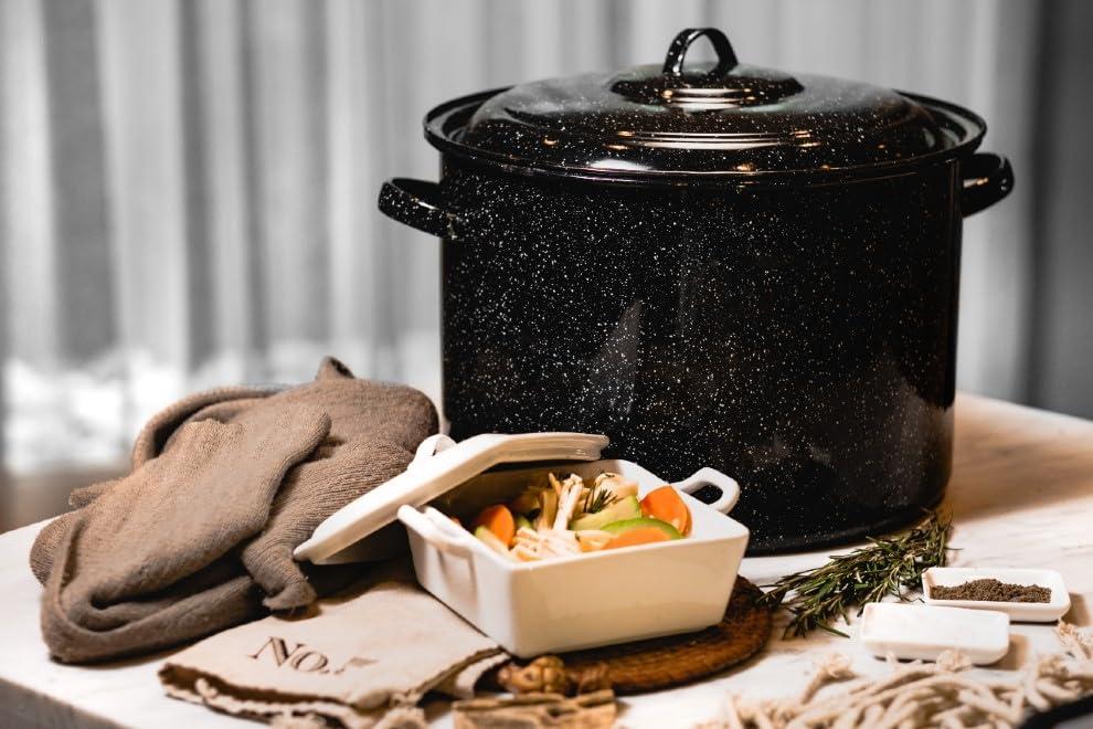 Eternal 12 qt. Non-Stick Carbon Steel Stock Pot with Lid & Reviews | Wayfair