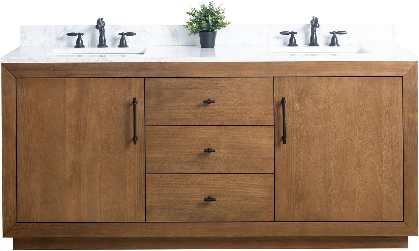 72" Free Standing Double Bathroom Vanity