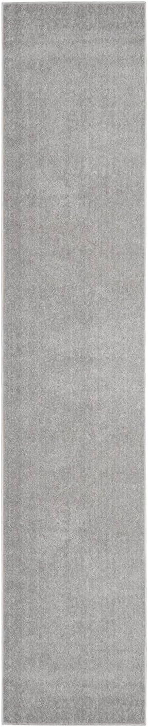 Silver Grey 2'2" x 20' Power-Loomed Runner Rug