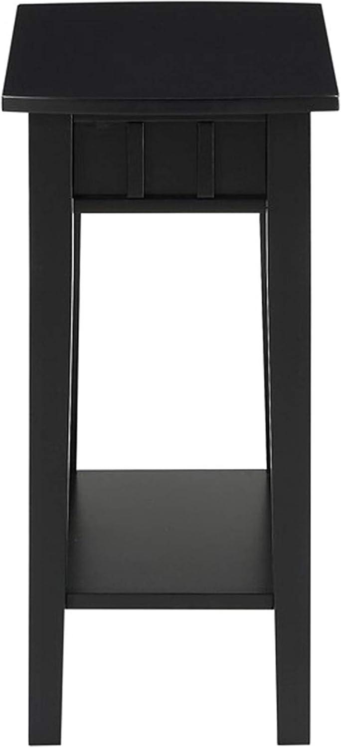 Dennis End Table with Shelf Espresso