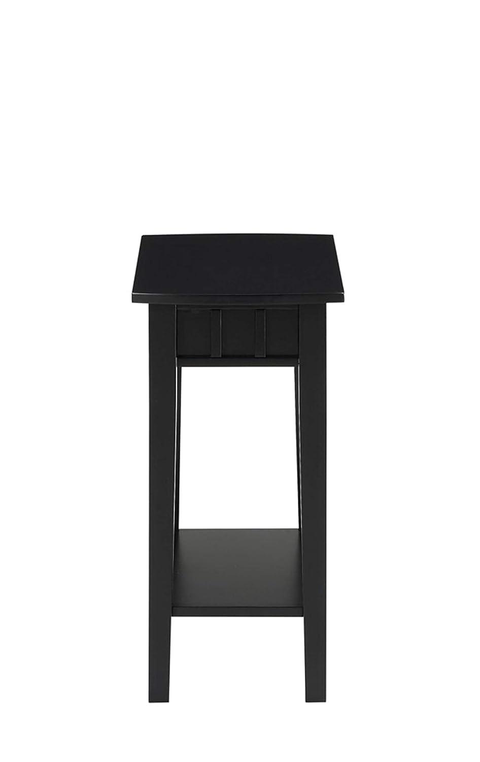 Dennis End Table with Shelf Espresso