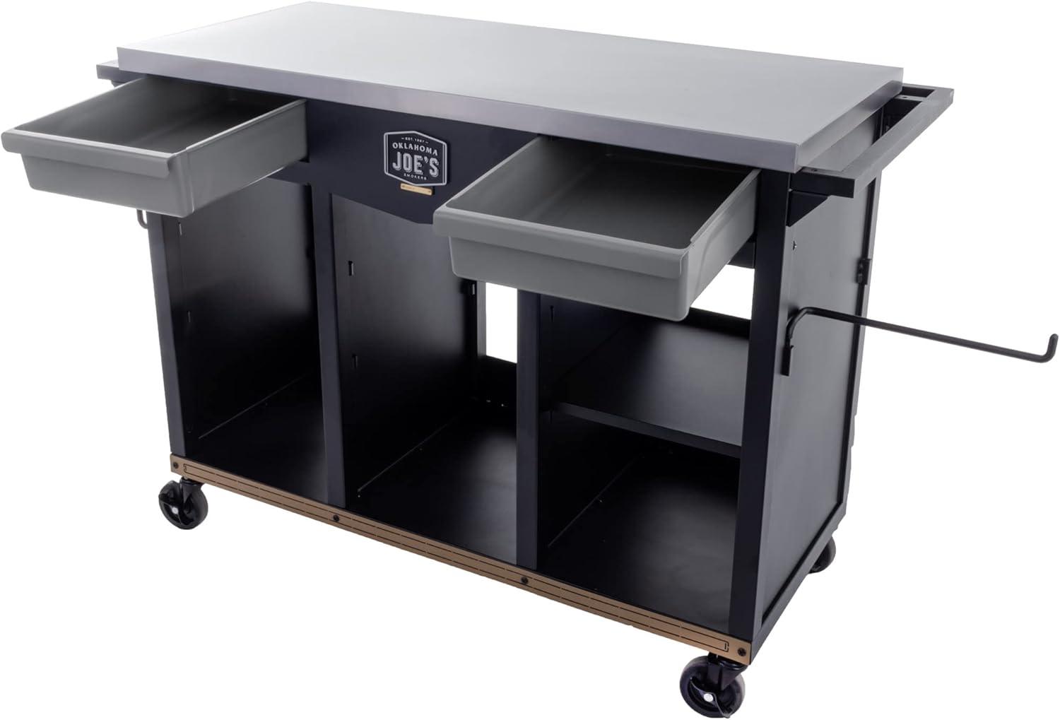 Oklahoma Joe's Prep/Storage Cart Steel 36 in. H X 45 in. W X 20 in. L