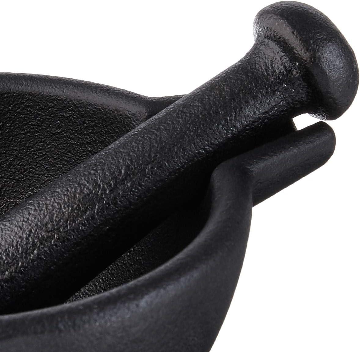 Zassenhaus Mortar & Pestle 3 Piece Set, black cast iron