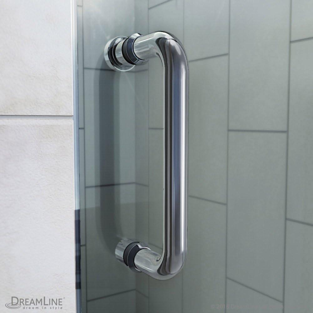 Flex 32" W x 72" H Pivot Frameless Shower Door with Clear Max Technology