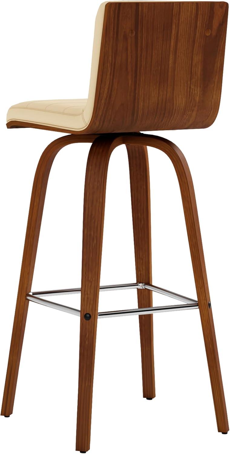 Hiram Solid Wood Swivel Bar & Counter Stool