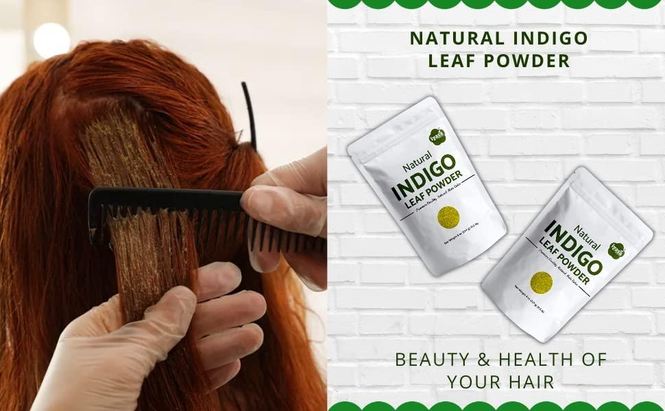 Iyasa Holistics Indigo Powder,Indigofera tinctoria, 8 oz/226 gm, Natural Hair Dye Color Henna Application