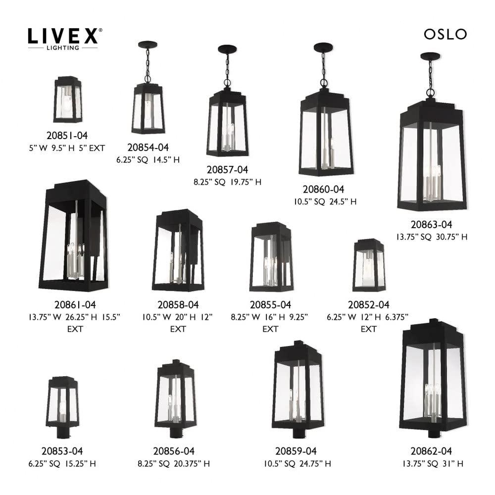 Livex Lighting Oslo 1 - Light Pendant in  Brushed Nickel