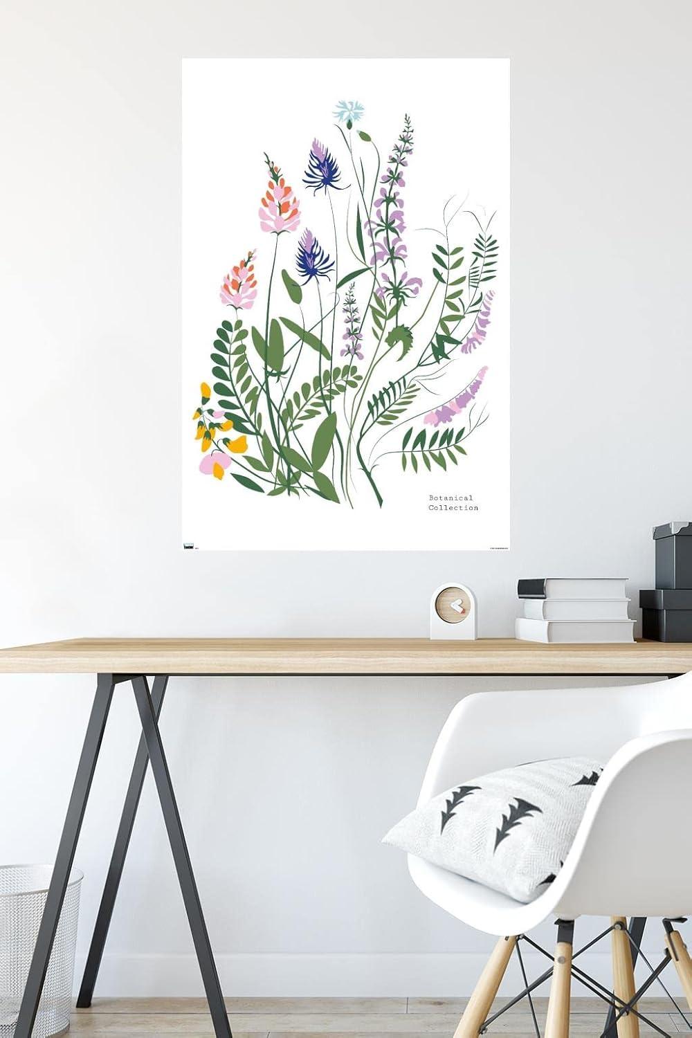 Botanical Collection - Wild Flowers Wall Poster, 22.375" x 34"