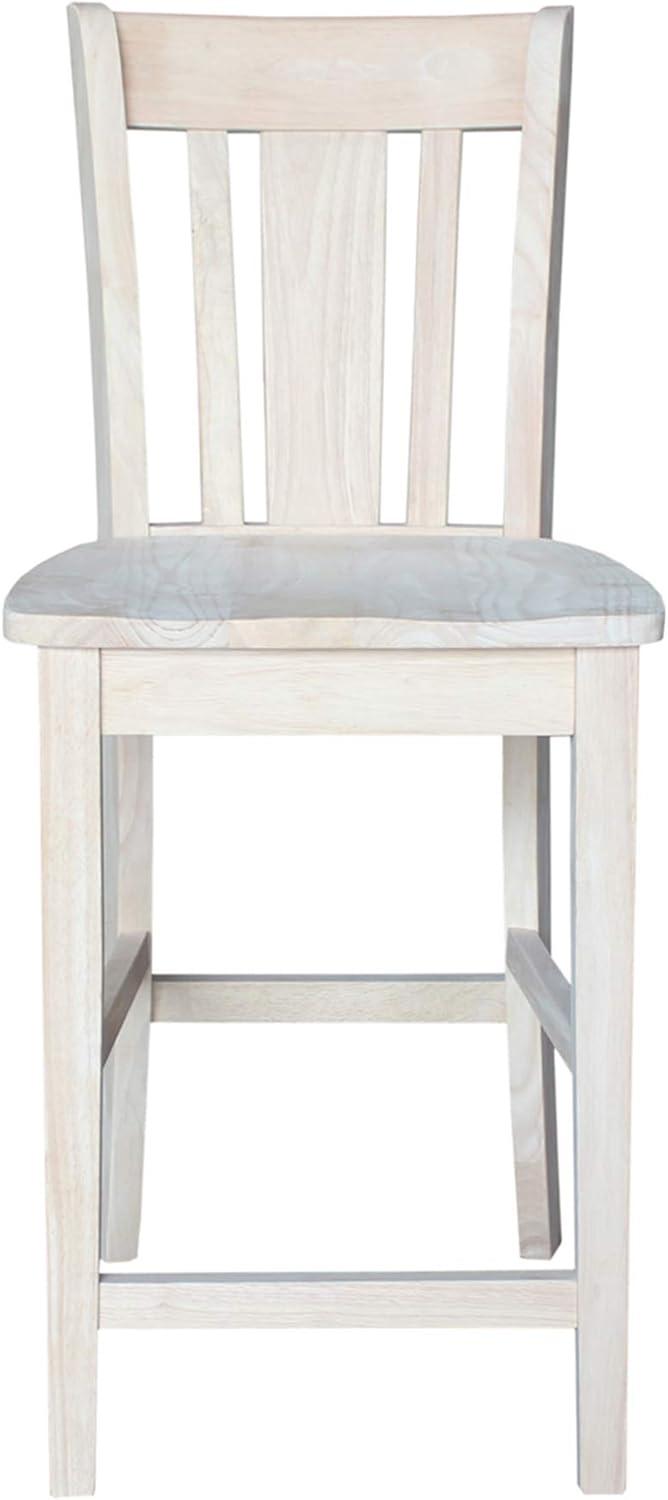 San Remo Unfinished Wood Counter Height Stool