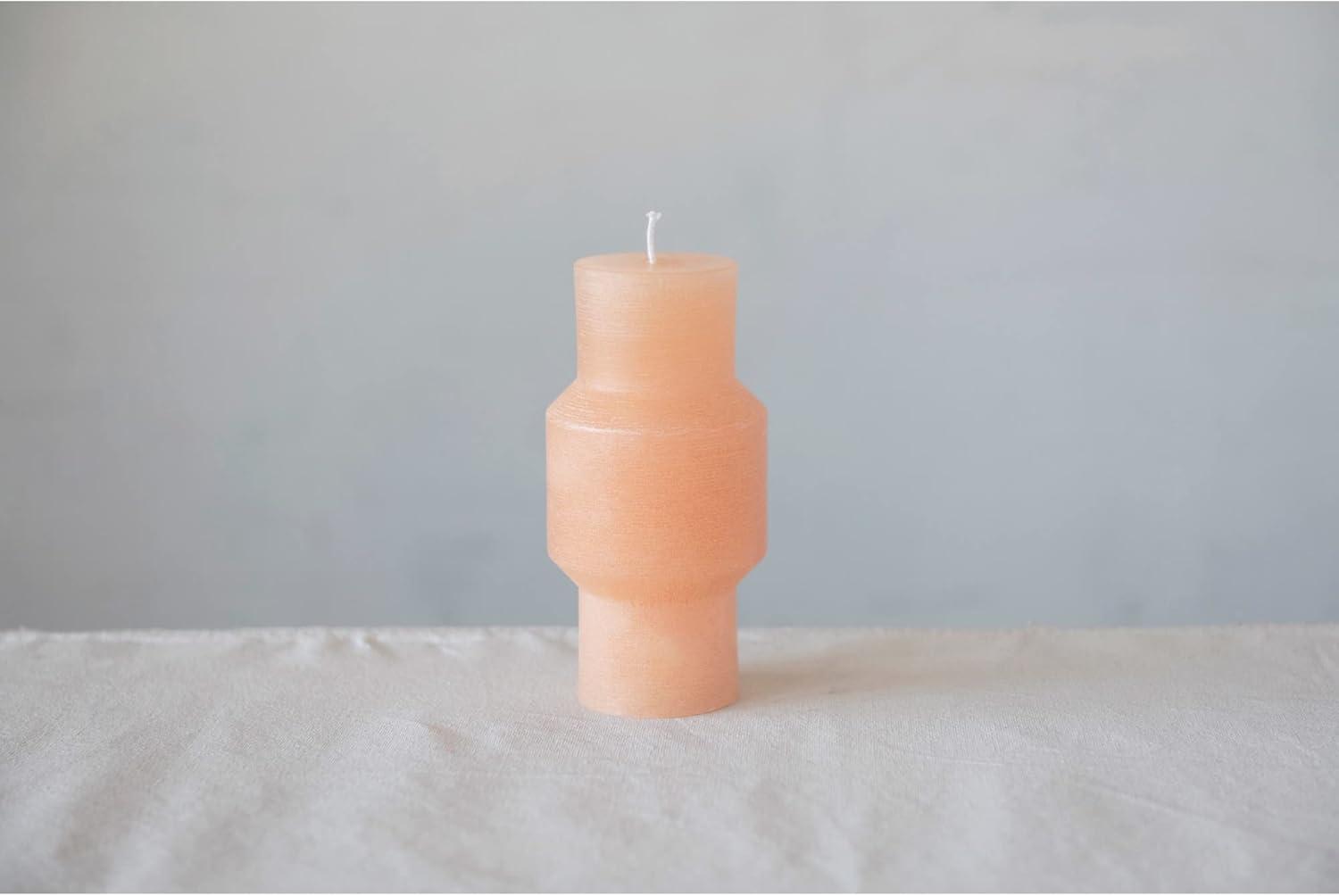 Cream Citrus Unscented Paraffin Pillar Candle 3" x 6"