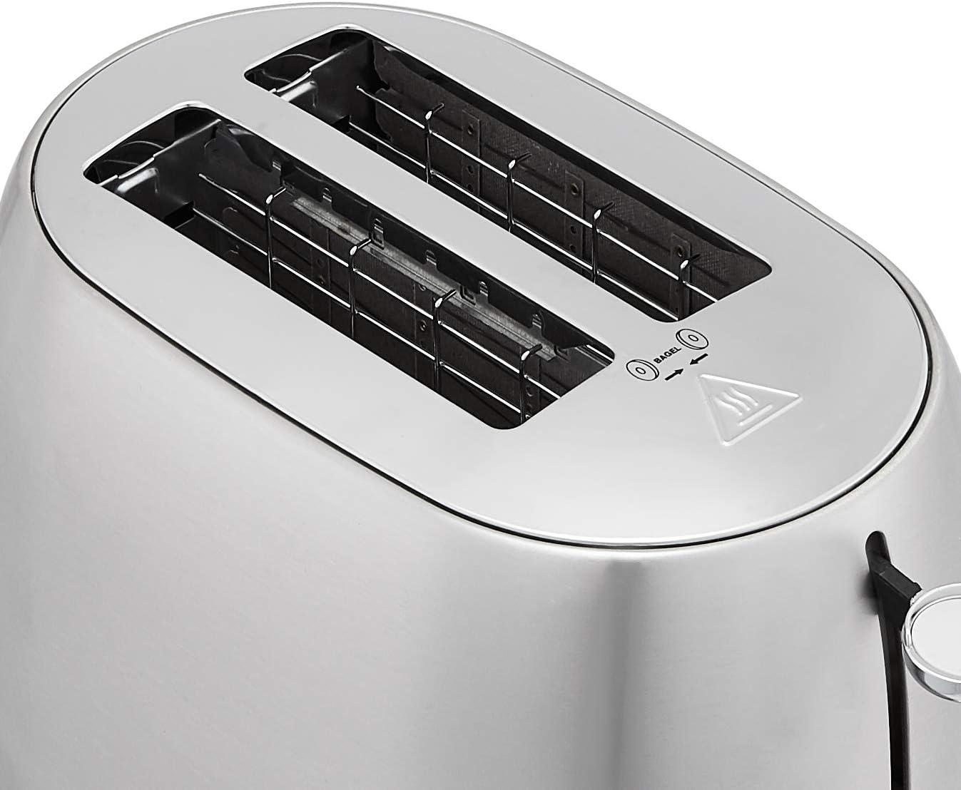 UZOPAL 800W 2-Slice Toaster with 6 Browning Settings, Removable Crumb Tray, Cancel Button