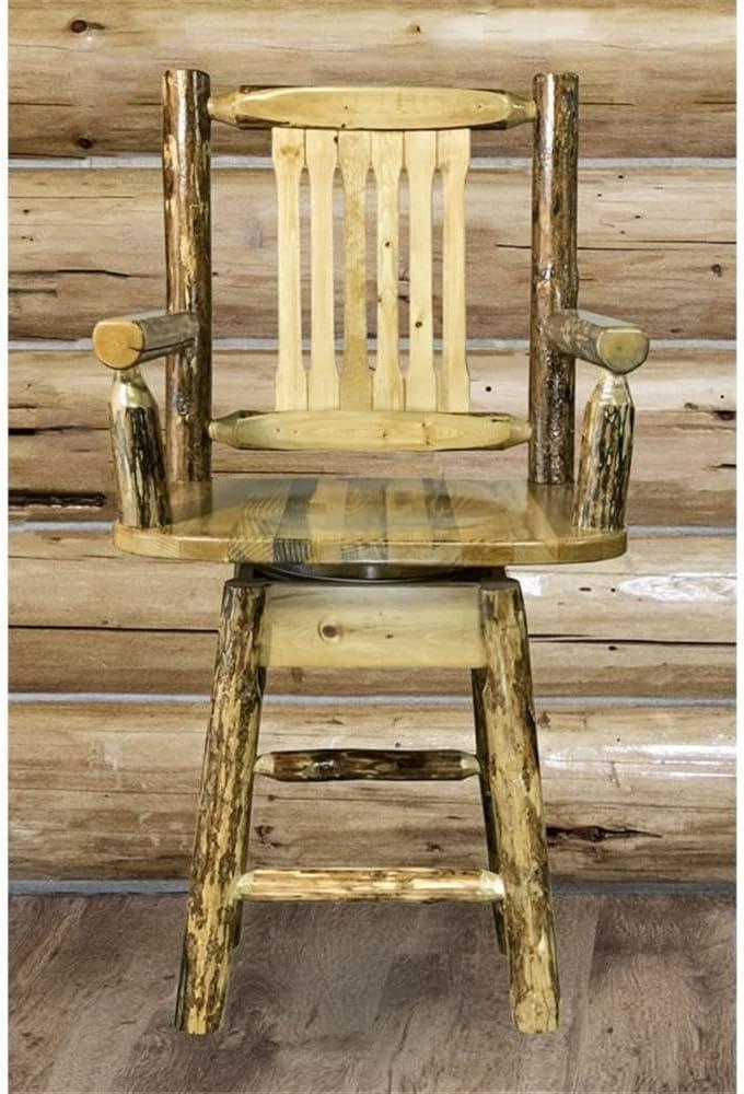 Glacier Country Collection Counter Height Swivel Captain's Barstool