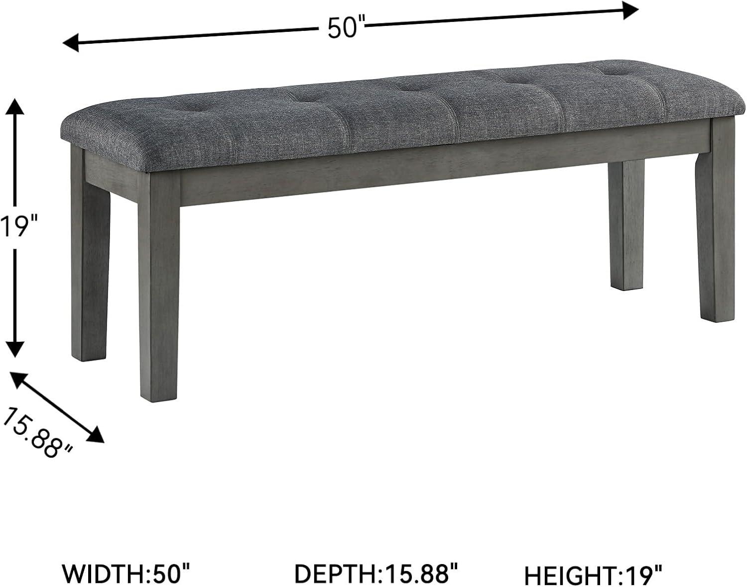 Signature Design by Ashley Contemporary Hallanden 50" Dining Bench Two-tone Gray