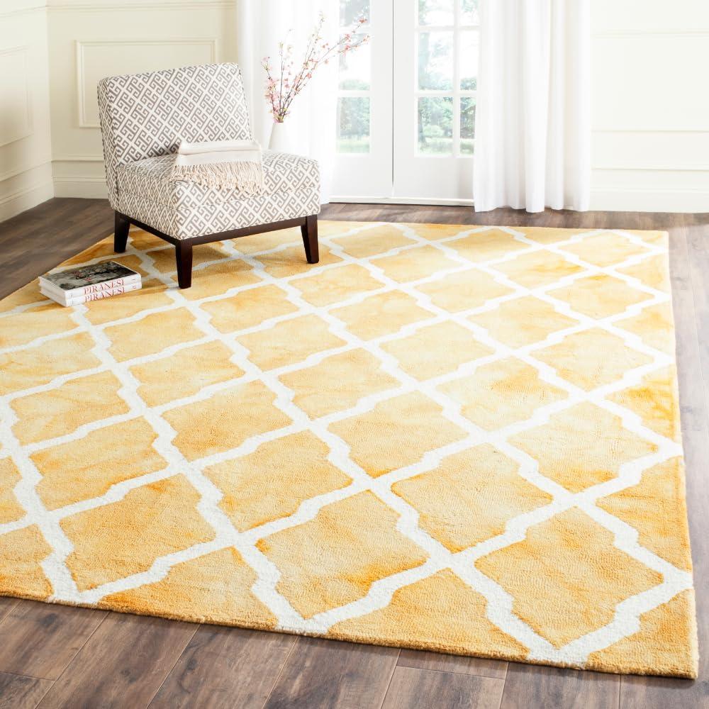 Dip Dye DDY540 Hand Tufted Indoor Area Rug - Gold/Ivory - 8'x10' - Safavieh