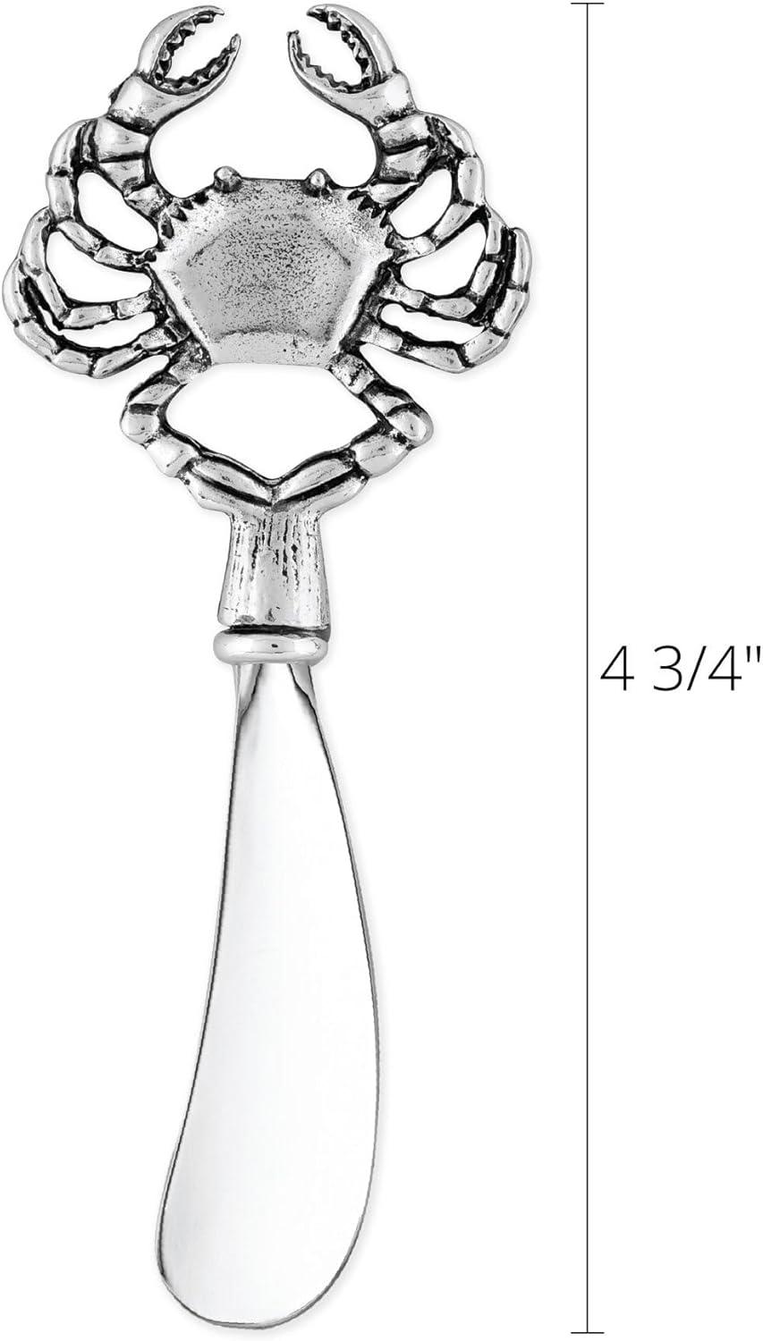 Mr. Spreader 2-Piece Cheese Spreaders Zinc Alloy Butter Spreader Knife Set, Crab Handle Multipurpose Cheese Spreader for Cheese and Butter, Kitchen Gadgets