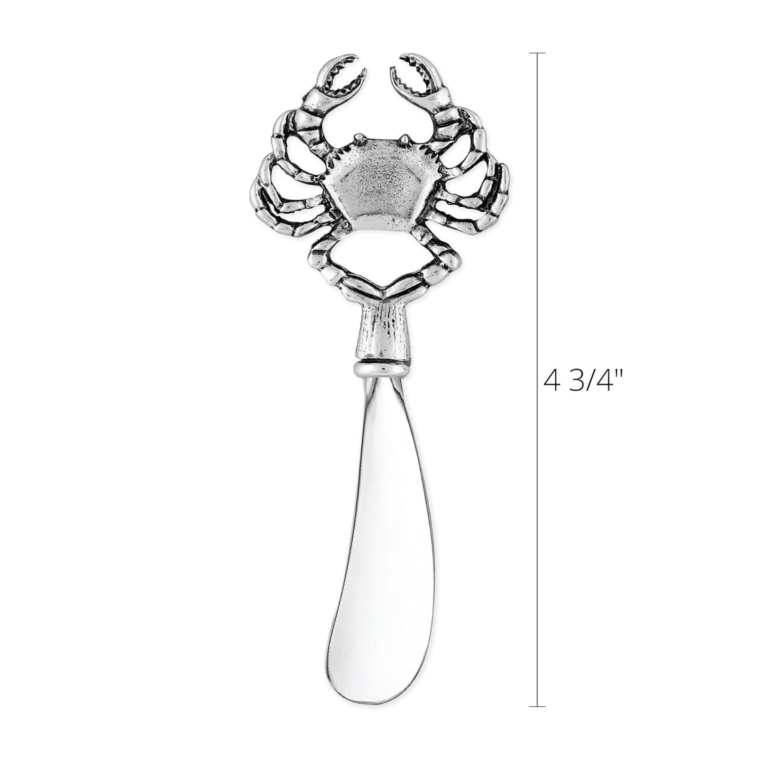 Mr. Spreader 2-Piece Cheese Spreaders Zinc Alloy Butter Spreader Knife Set, Crab Handle Multipurpose Cheese Spreader for Cheese and Butter, Kitchen Gadgets