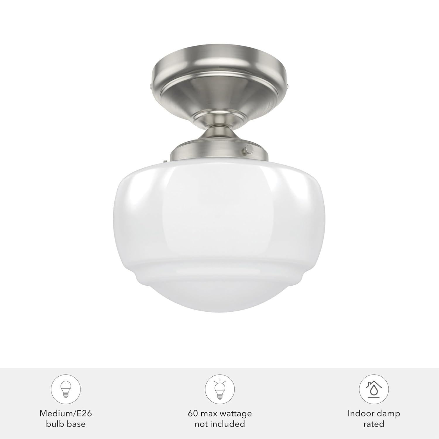 Hunter Fan Hunter Saddle Creek 1 Light Mini Flush Mount Ceiling Light Fixture