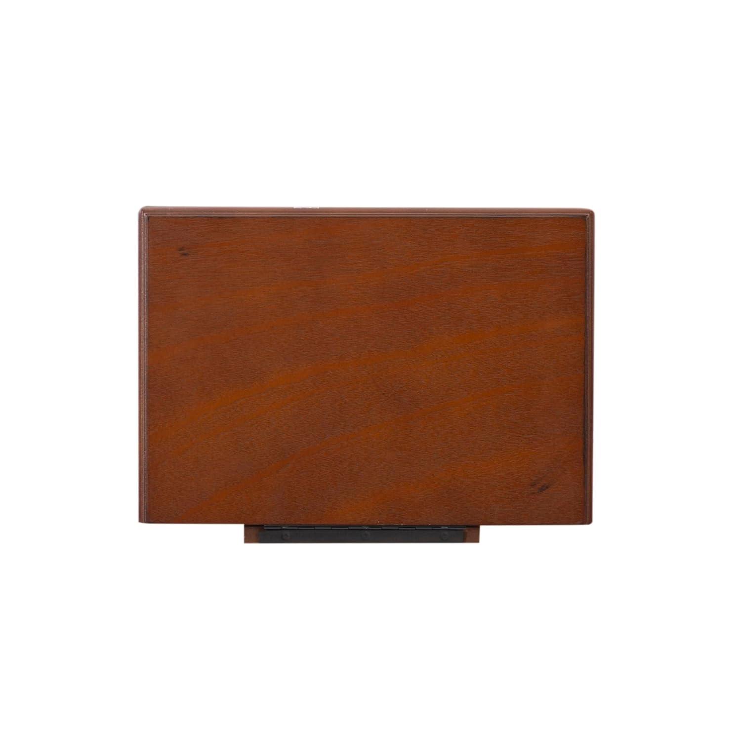 Lightly Distressed Deep Cherry Jewelry Armoire