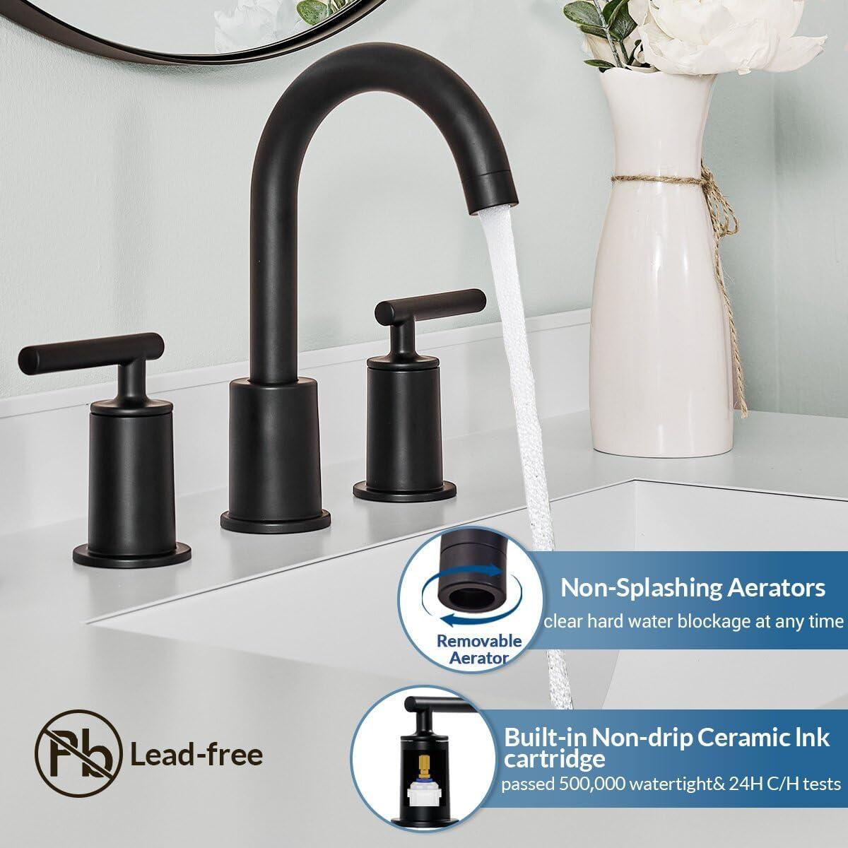 Widespread 2-handle Bathroom Faucet