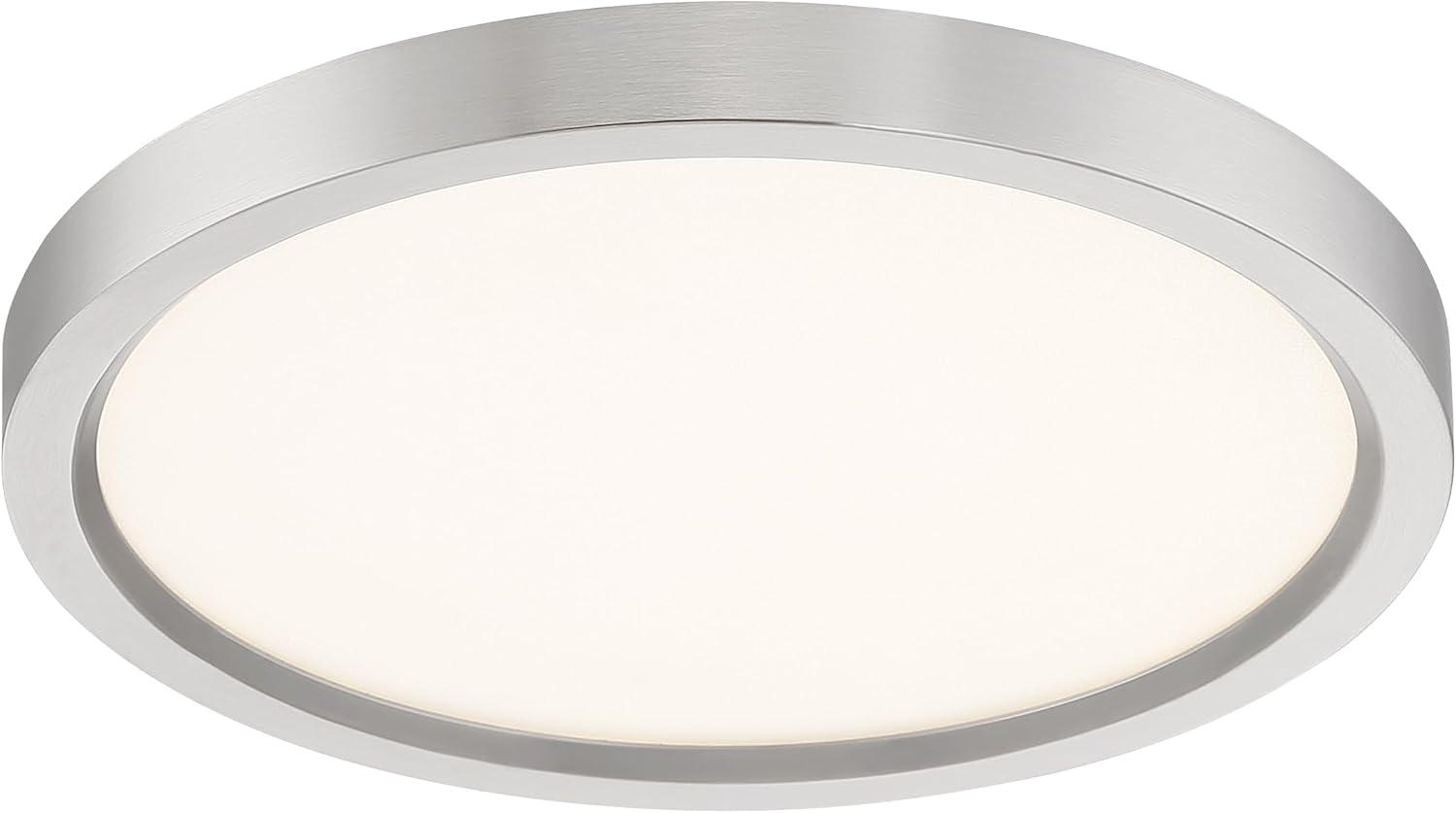 Quoizel Outskirt 11" Wide Brushed Nickel LED Ceiling Light