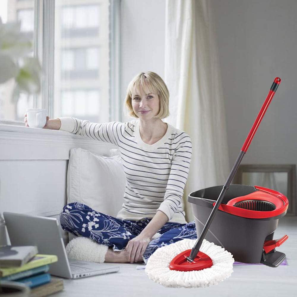 3 Pack Triangle Spin Mop Heads Replacements, Machine Washable Microfiber Spin Mop Refills for Floor Cleaning, Easy to Replace
