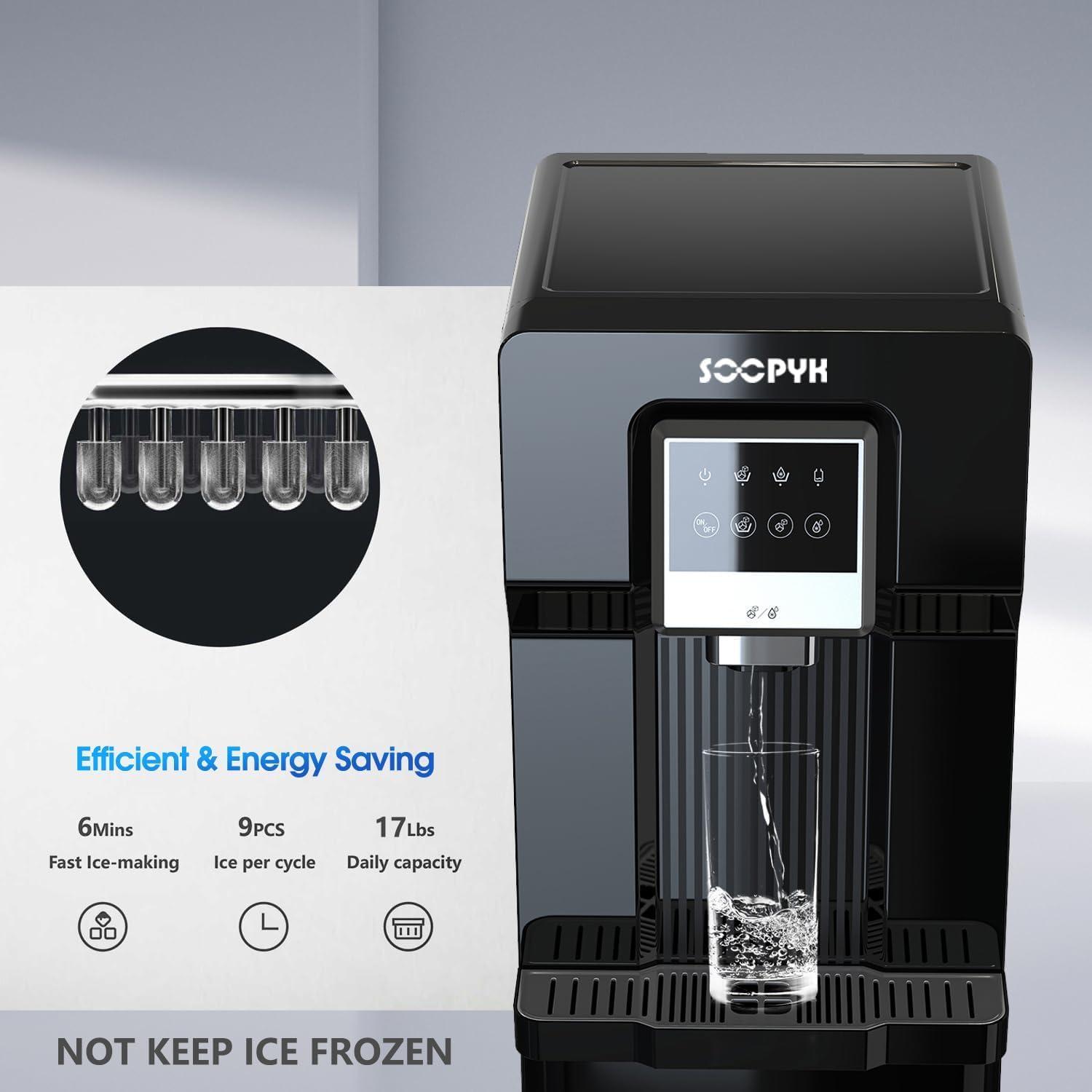Soopyk Soopyk Black Countertop Bottleless Electric Filtered Water Dispenser