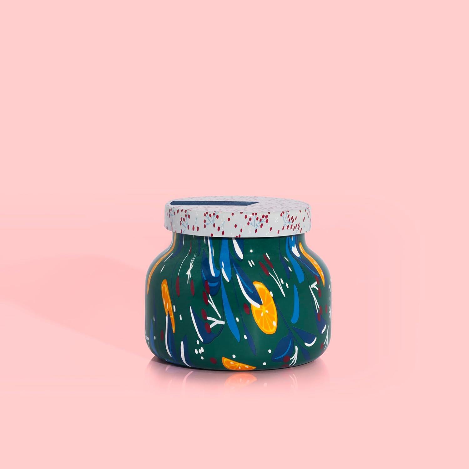 Petite Multicolor Scented Jar Candle with Tropical Notes