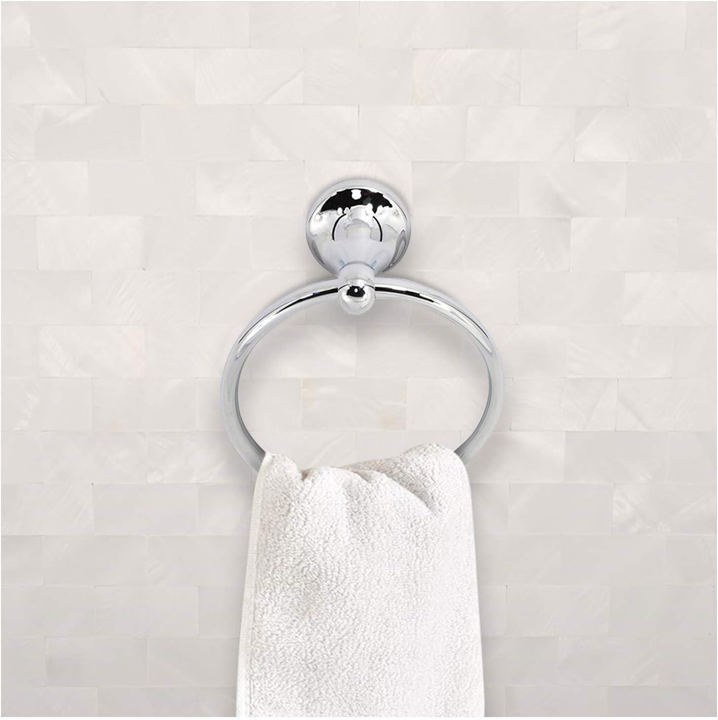 4-Piece Bathroom Hardware Accessory Set With 24" Towel Bar (Chrome Finish)