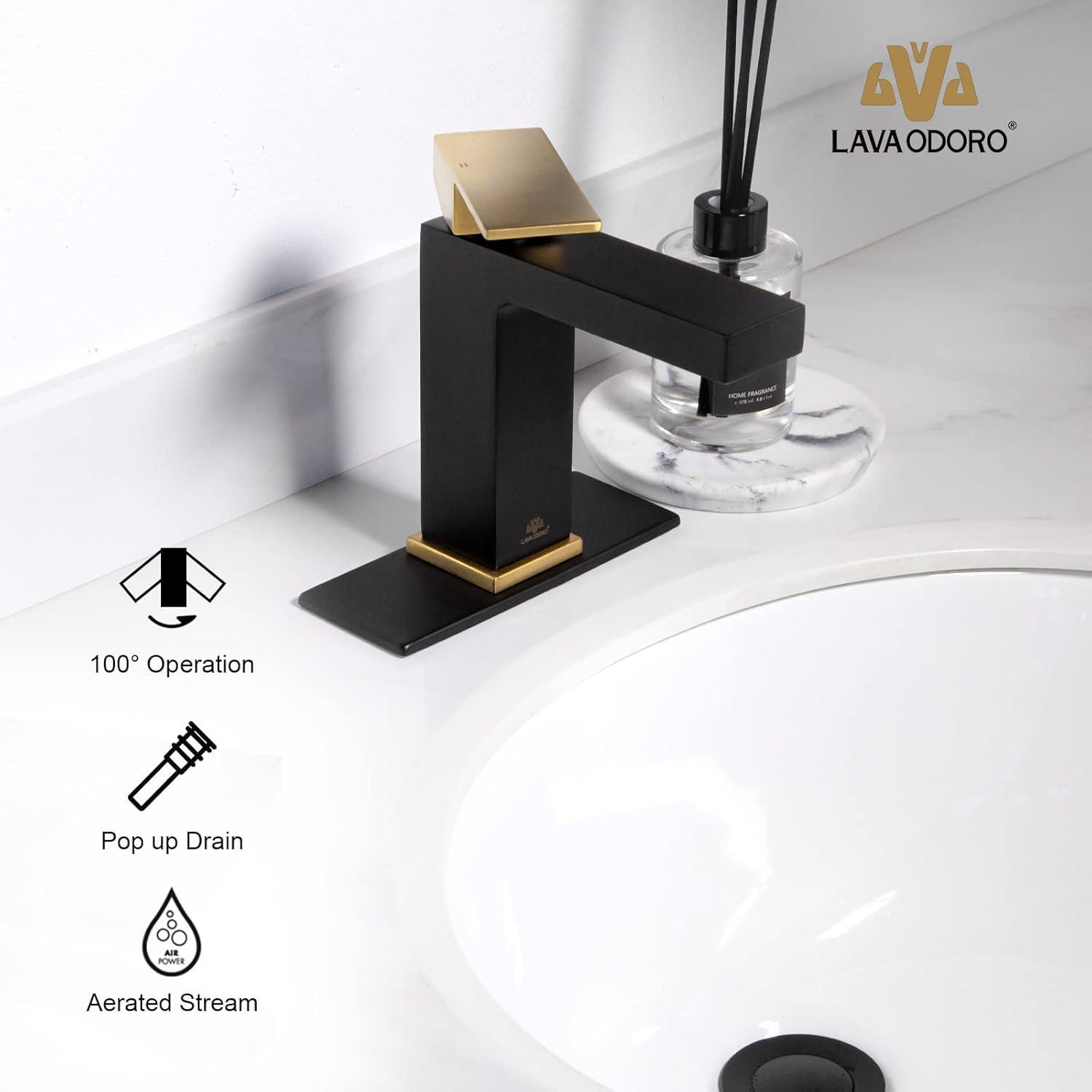 Single-handle Bathroom Faucet with Drain Assembly