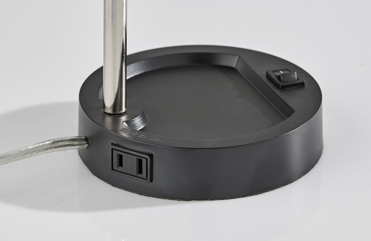 Adesso Slender Desk Lamp: Energy-Efficient 4W LED, Adjustable Gooseneck, ETL Listed, Modern Style