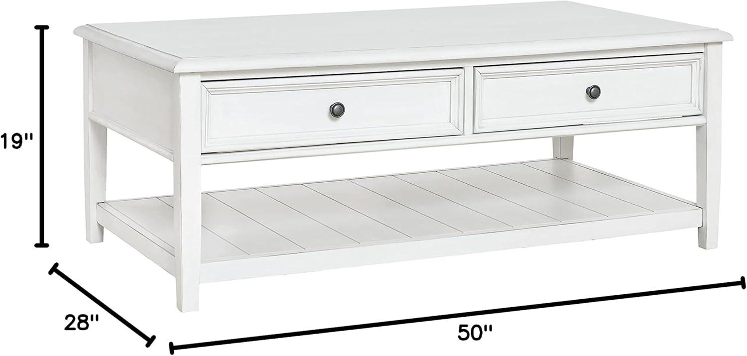Signature Design by Ashley Contemporary Kanwyn Coffee Table, Whitewash