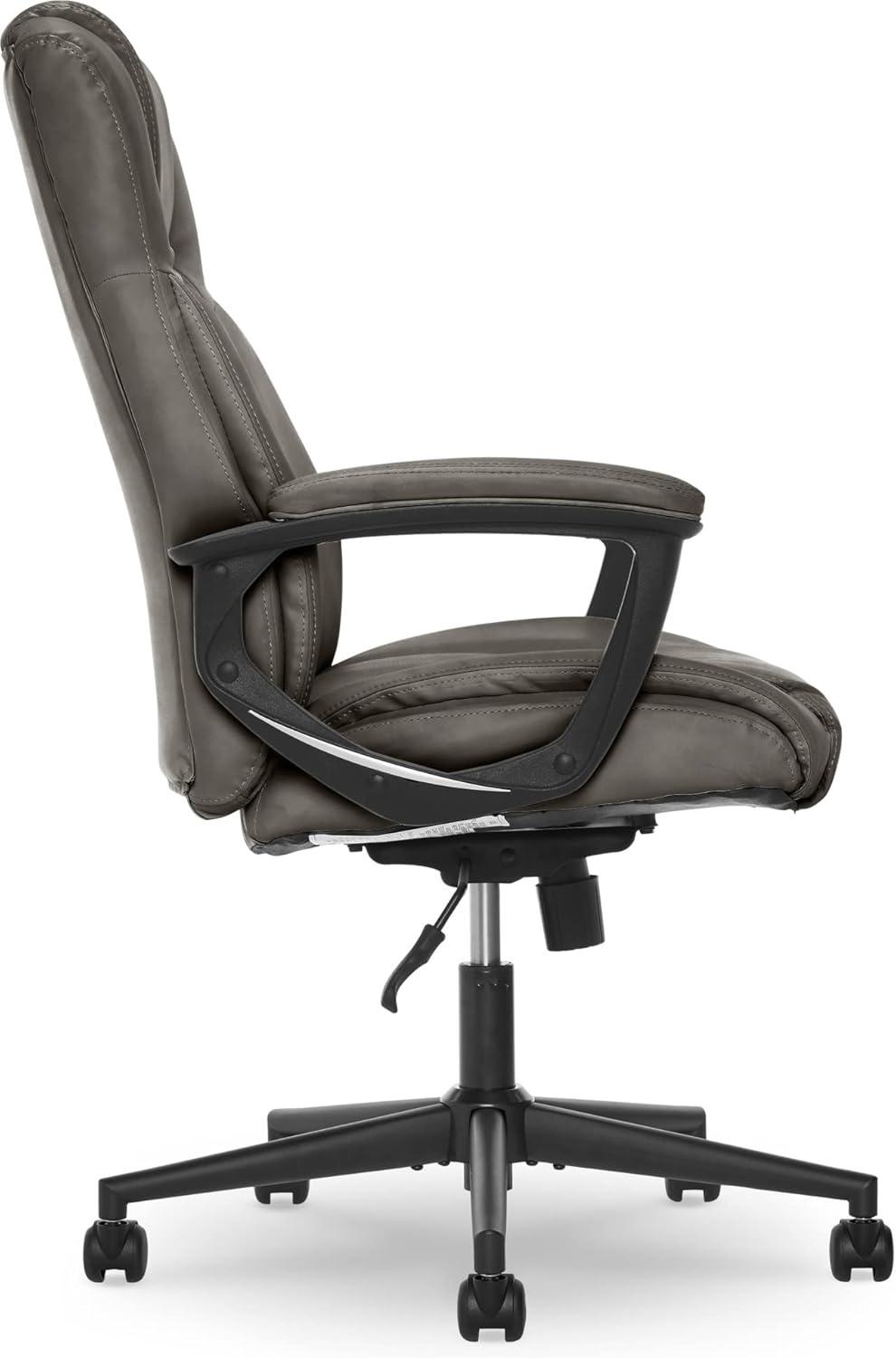 Serta Connor Office Chair Gray Bonded Leather