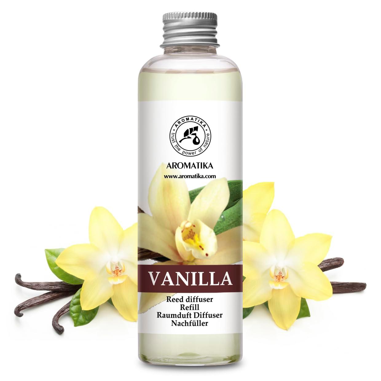 AROMATIKA Vanilla Essential Oil Alcohol Free 100% Pure Therapeutic for Diffuser, Humidifier, Aromatherapy, Sleep, Relax Room Air Fresheners Perfect Gifts - Vanilla Essential Oil 6.8oz