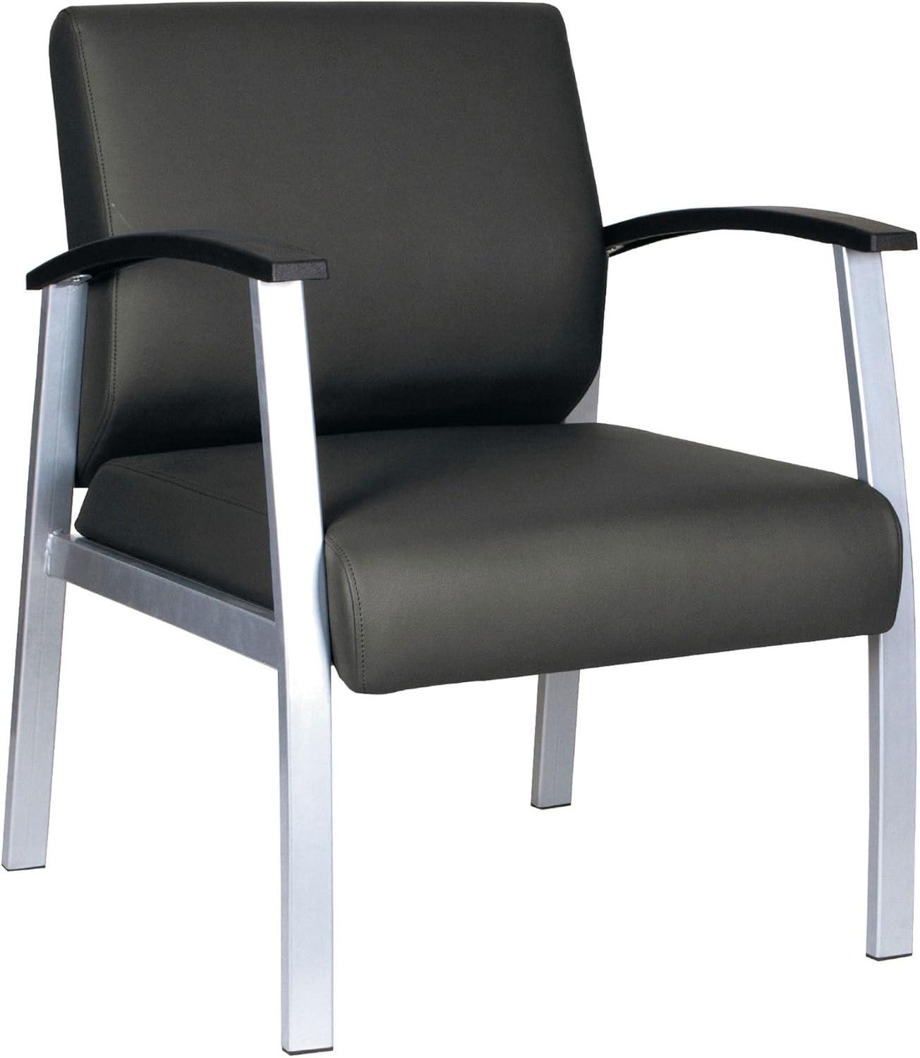 Alera® Polyester/Polyester Blend Seat Lounge Chair with Metal Frame