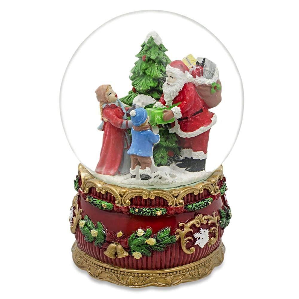 Santa's Gift Giver Musical Snow Water Globe