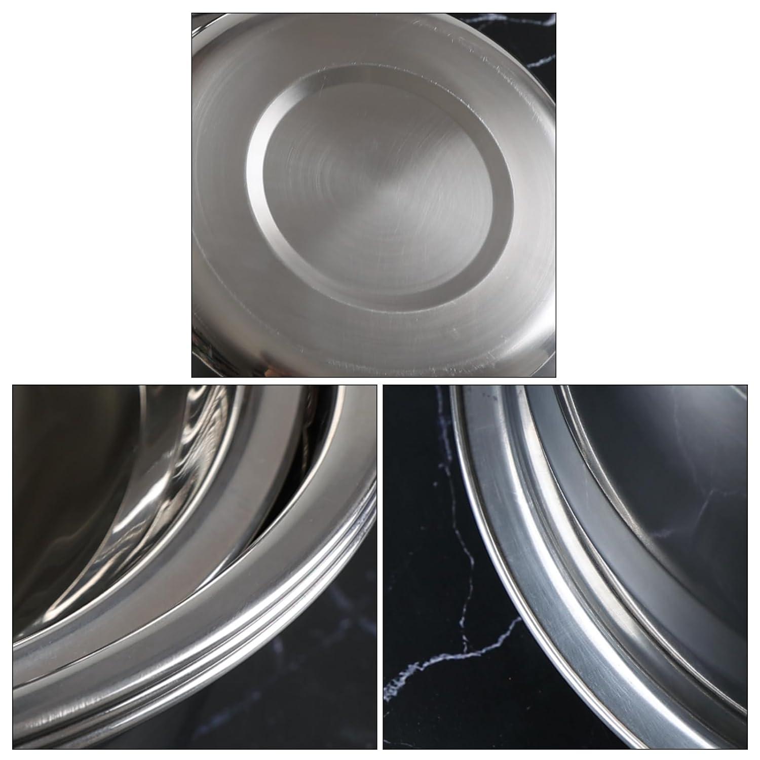 4-Pack Stainless Steel Mixing Bowls/Metal Prep Bowls, Salad Serving Bowl Set