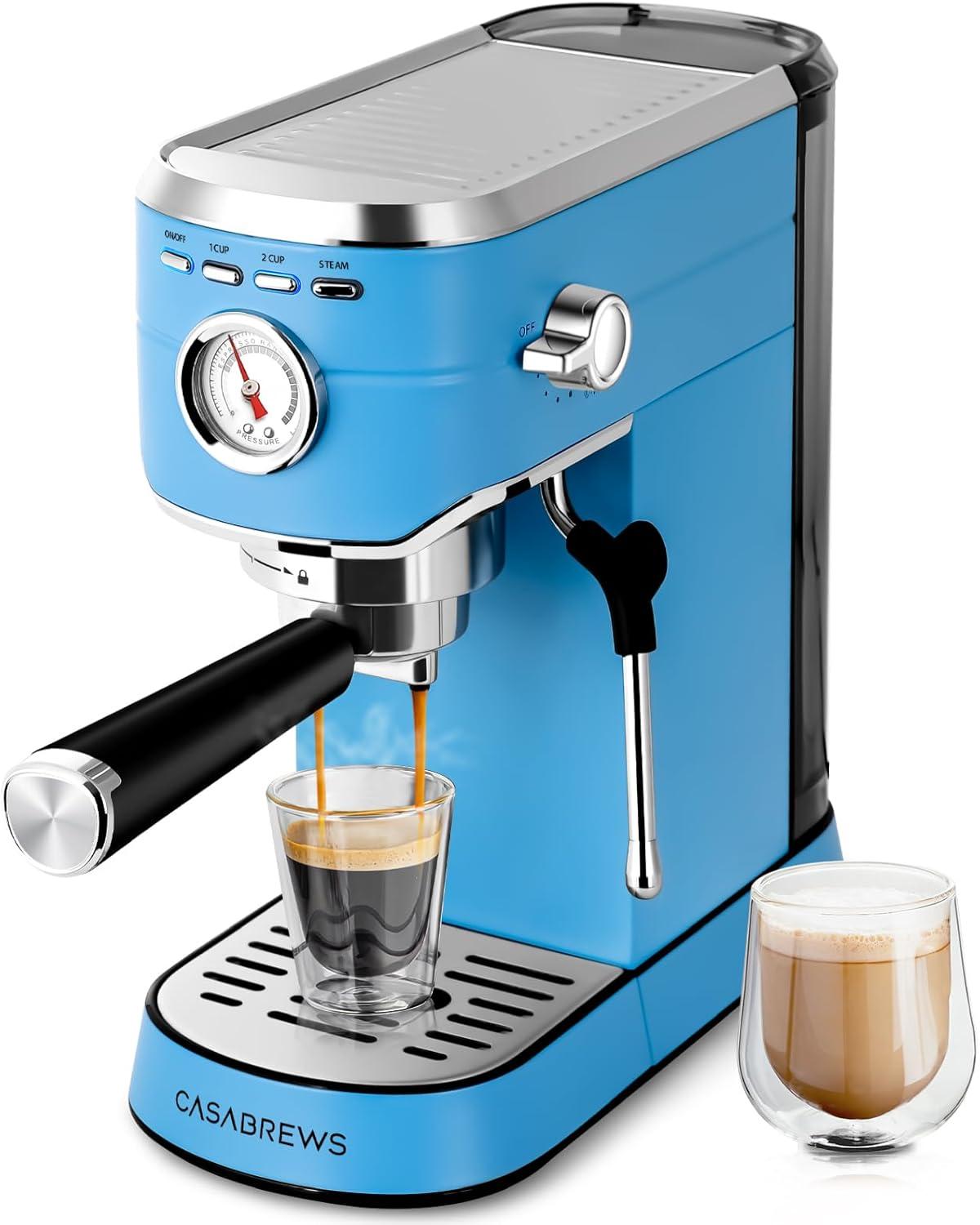 CASABREWS CASABREWS CM5418 20 Bar Espresso Machine Coffee Maker W/ Powerful Steam Wand Stainless Steel