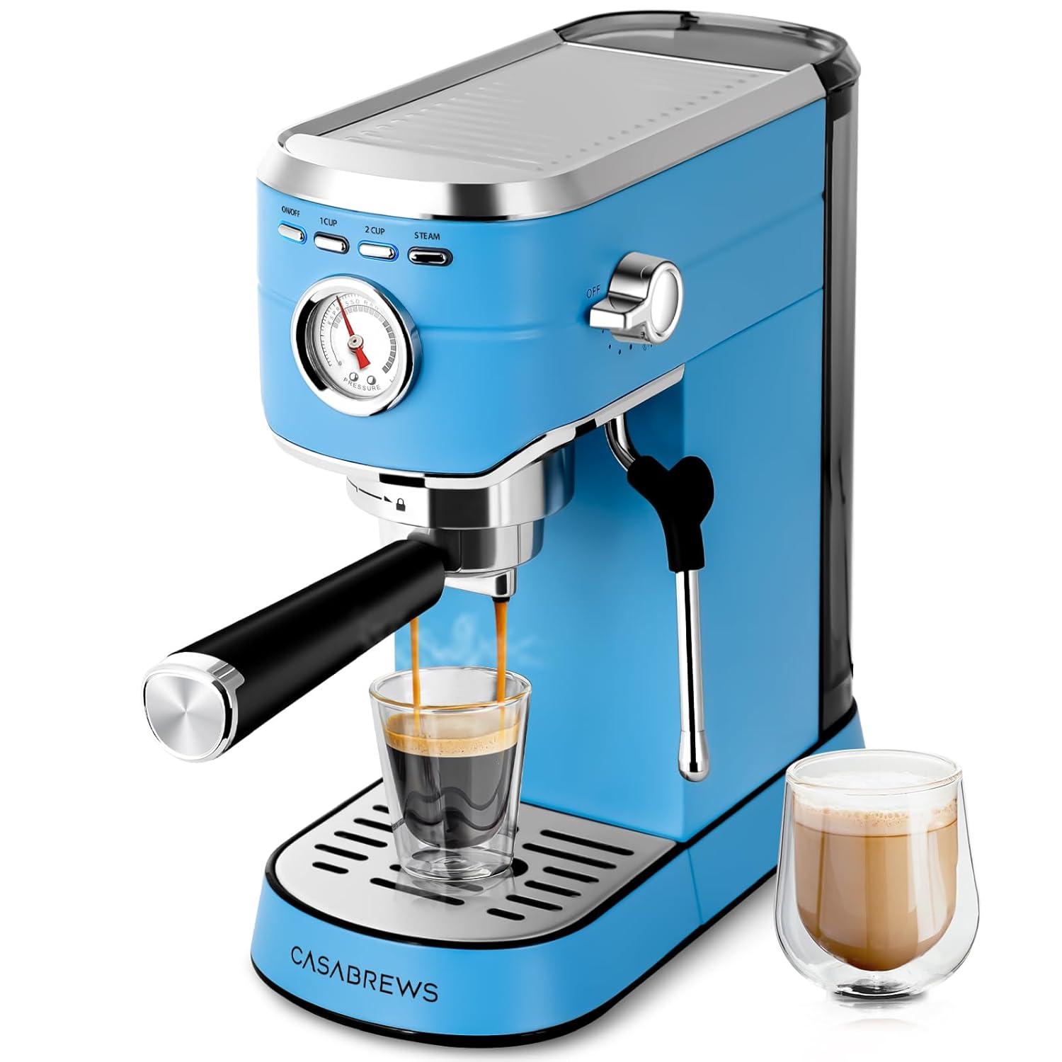 CASABREWS CASABREWS CM5418 20 Bar Espresso Machine Coffee Maker W/ Powerful Steam Wand Stainless Steel