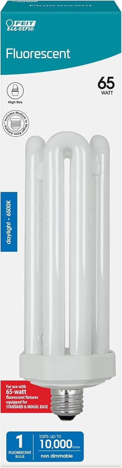 1 PC,Feit Electric PLF65/65 Replacement Mogul Base PL CFL Bulb, Daylight, 60W