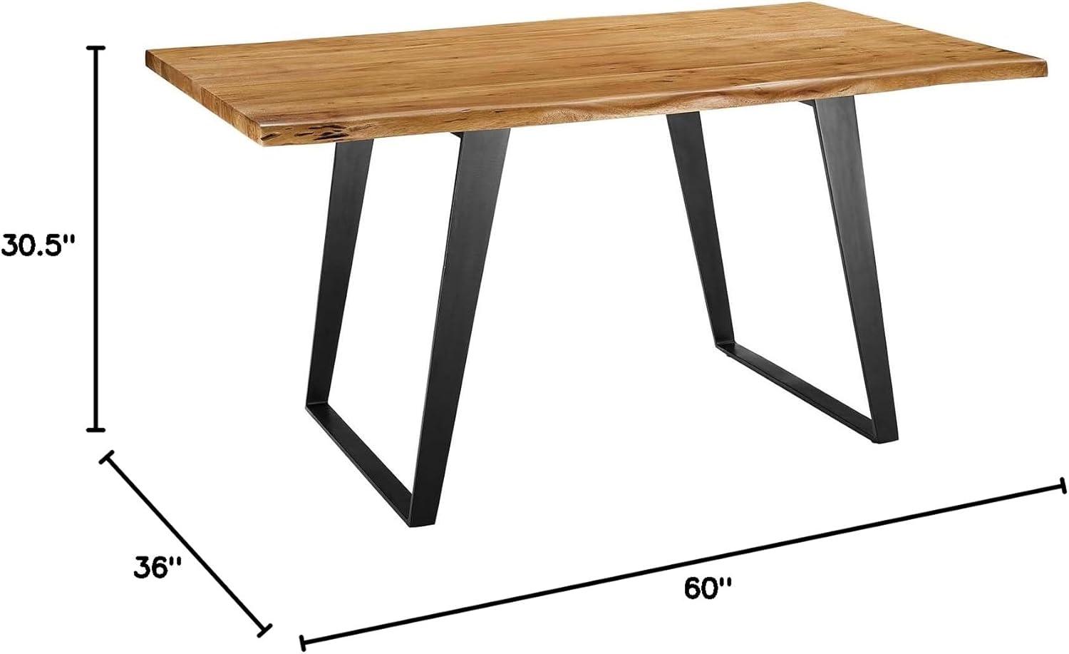 Modway Modway Viggo 60" Live Edge Acacia Wood Dining Table