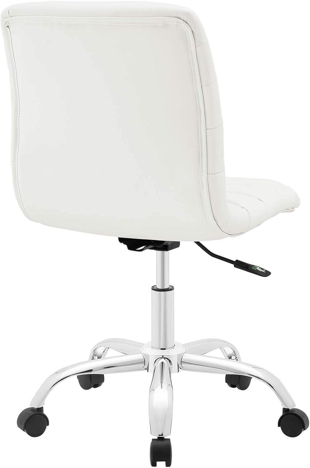 Modway Ripple Armless Mid Back Vinyl Office Chair