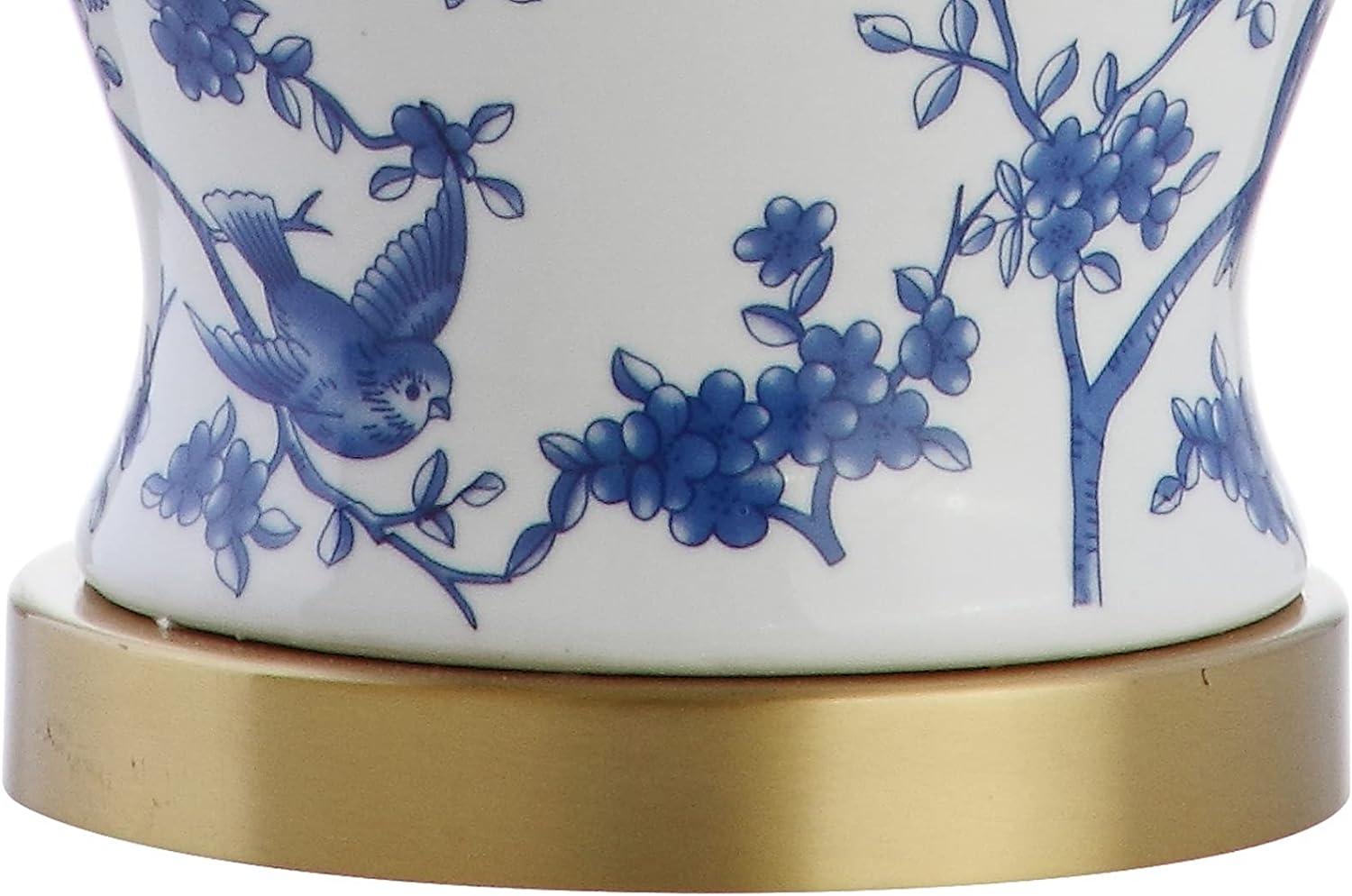 Penelope 22" Chinoiserie Blue and White LED Table Lamp