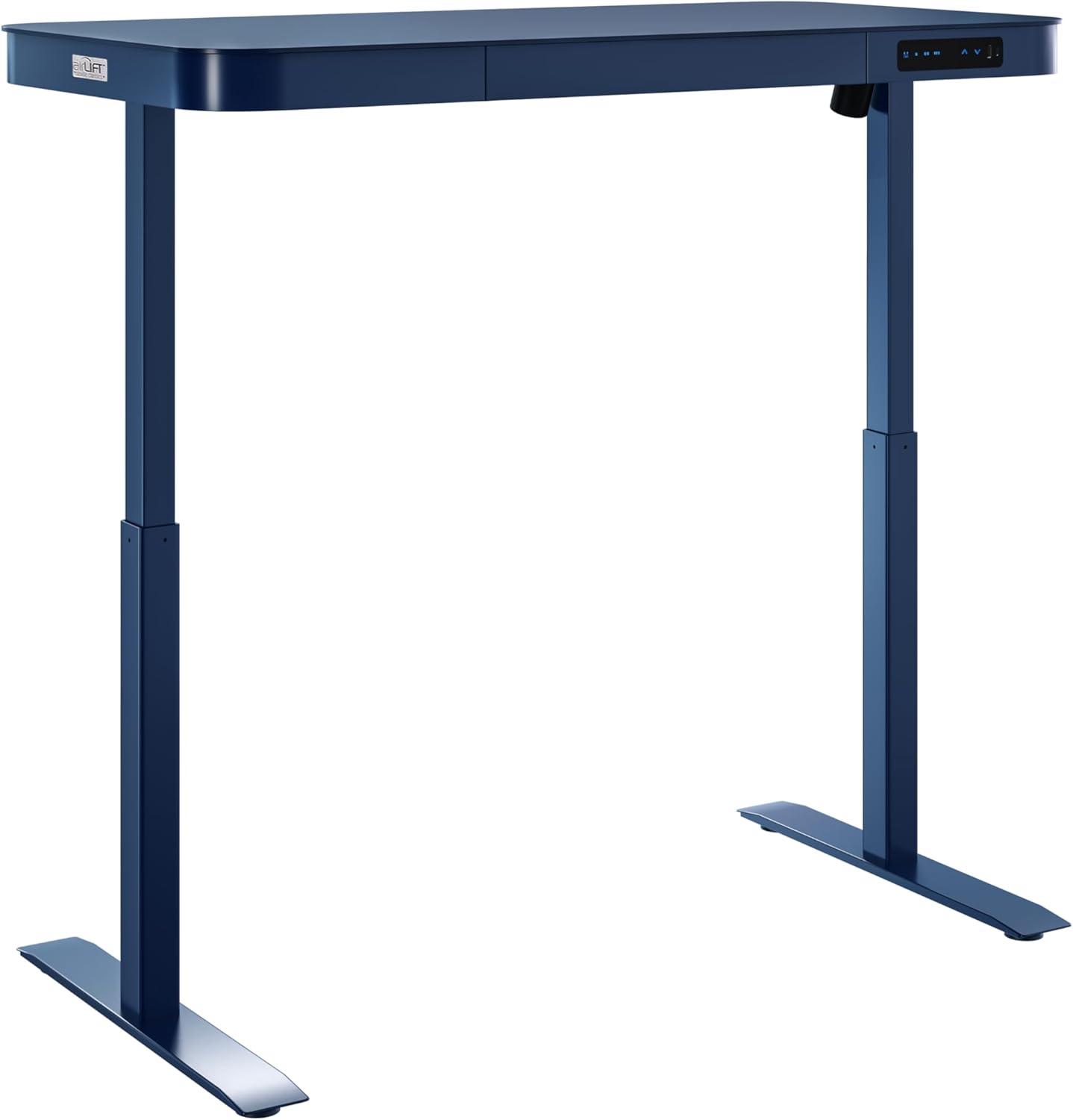 airLIFT 48" W Electric Adjustable Height Tempered Glass Desk