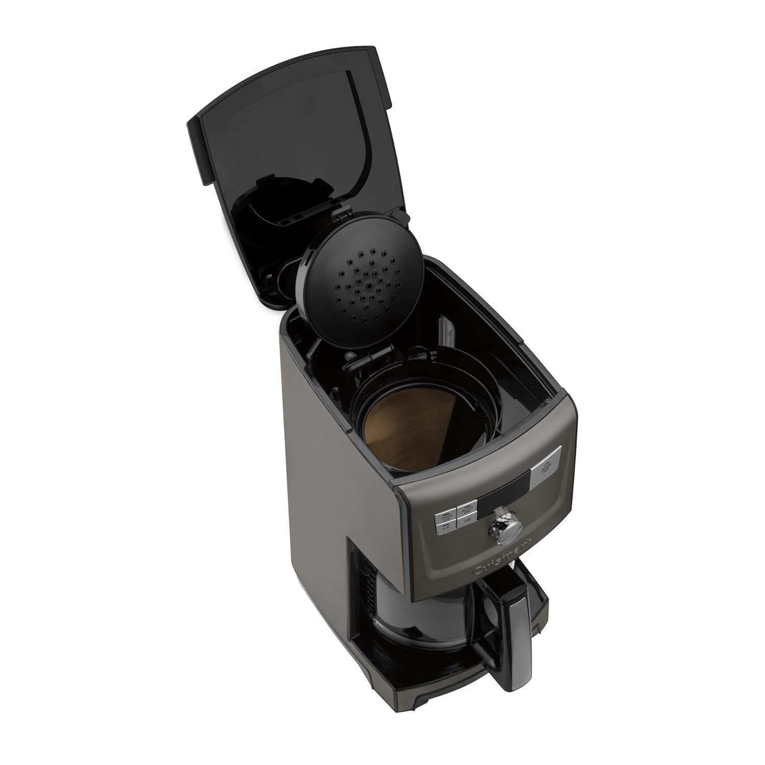 Black Stainless Steel 14-Cup Programmable Coffeemaker